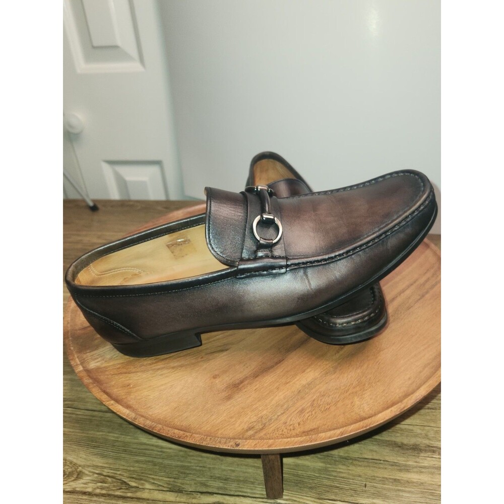 Magnanni Blas II Leather Bit Loafers Tabaco Brwn Made in Spain Men's Sz 11.5 Med